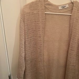 cjla tan knit duster